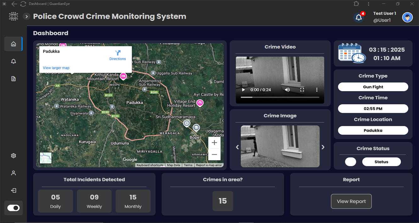 GuardianEye: A Modern Approach to Crime Monitoring